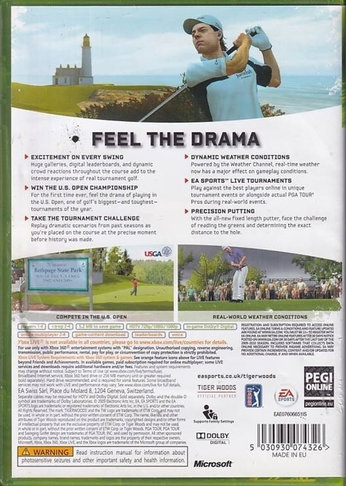 Tiger Woods PGA Tour 10 - XBOX 360 (B Grade) (Gebraucht) (Eng)